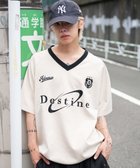 【ウィゴー/WEGO】の【ユニセックス着用ITEM/MLサイズ展開】フェイクスウェードゲームT(SS) ホワイトアイボリー|ID: prp329100004643105 ipo3291000000033493603