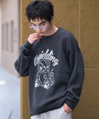 【ウィゴー/WEGO】の【ユニセックス着用ITEM/SMLサイズ展開】ジャガードグラフィックプルオーバー ブラック中濃色|ID: prp329100004643118 ipo3291000000033493690