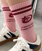 【ウィゴー/WEGO】の2ラインデザインソックス ピンク|ID: prp329100004643124 ipo3291000000033493732