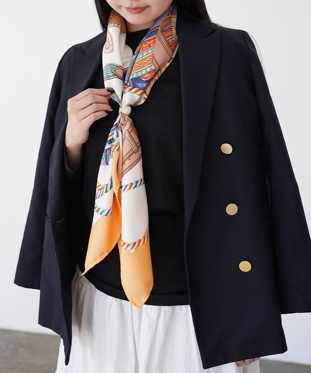 【マルカオリジナル/Marca originals】の【伝統横濱スカーフ】ハーネス 大判 シルクツイル スカーフ 人気、トレンドファッション・服の通販 founy(ファニー) ファッション Fashion レディースファッション Fashion for Women アクセサリー Fashion Accessories 秋 Autumn シルク Silk, 100% Silk スカーフ Scarf, Neckwear ストール Stole, Wrap ドレープ Drape, Draping Fabric ハンカチ Handkerchief, Hanky バランス Balance, Style Balance バンダナ Bandana, Head Scarf プリント Print, Printed Pattern other-1|ID: prp329100004643146 ipo3291000000034237453