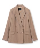 【ジョゼフ/JOSEPH】のストレッチリネンコットン ダブルブレステッドジャケット Frozen Mocha|ID: prp329100004643645 ipo3291000000033498938