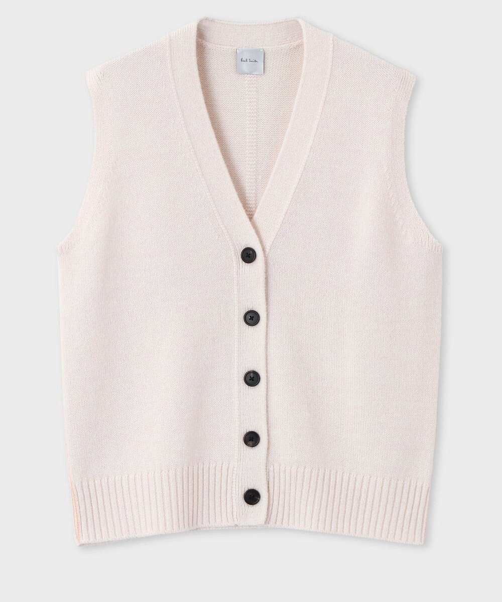 【ポール スミス/Paul Smith】のニットベスト インテリア・キッズ・メンズ・レディースファッション・服の通販 founy(ファニー) 　ファッション　Fashion　レディースファッション　Fashion for Women　アウター　Coat / Outerwear Collection　トップス・カットソー　Cut & Sew Tops　ニット　Knit Tops & Sweaters　ベスト&ジレ / 重ね着スタイル　Vests & Gilets　おすすめ　Recommended / Our Picks　シンプル　Simple, Minimal　ベスト　Vest, Waistcoat　A/W・秋冬　Autumn/Winter　羽織　Haori, Light Jacket　オフホワイト|ID: prp329100004643660 ipo3291000000033499265