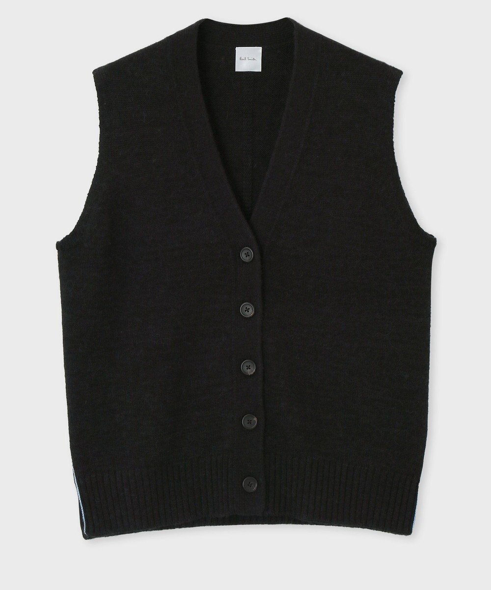 【ポール スミス/Paul Smith】のニットベスト インテリア・キッズ・メンズ・レディースファッション・服の通販 founy(ファニー) 　ファッション　Fashion　レディースファッション　Fashion for Women　アウター　Coat / Outerwear Collection　トップス・カットソー　Cut & Sew Tops　ニット　Knit Tops & Sweaters　ベスト&ジレ / 重ね着スタイル　Vests & Gilets　おすすめ　Recommended / Our Picks　シンプル　Simple, Minimal　ベスト　Vest, Waistcoat　A/W・秋冬　Autumn/Winter　羽織　Haori, Light Jacket　ブラック|ID: prp329100004643660 ipo3291000000033499266