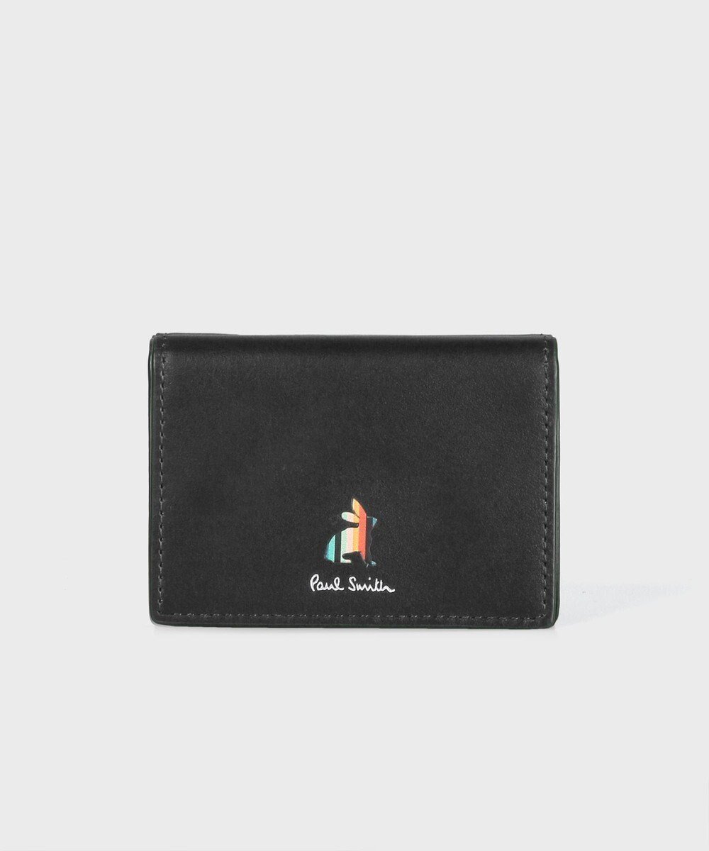 【ポール スミス/Paul Smith】のマーケトリーストライプラビット 3つ折り財布 インテリア・キッズ・メンズ・レディースファッション・服の通販 founy(ファニー) 　ファッション　Fashion　レディースファッション　Fashion for Women　ミニ財布・二つ折り財布　Wallets & Card Cases　シンプル　Simple, Minimal　ストライプ　Stripe, Striped Pattern　財布　Wallet, Purse　ブラック|ID: prp329100004643662 ipo3291000000033499332