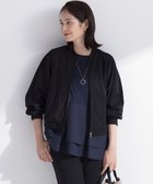 【組曲/KUMIKYOKU】のご好評につき追加生産【WEB限定・接触冷感・UVカット・吸水速乾】ジョーゼットジャージー ブルゾン ブラック系|ID: prp329100004643666 ipo3291000000033499651