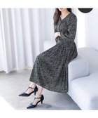 【ティアクラッセ/Tiaclasse】の【新色追加・洗える】シフォンギャザーワンピース ブラックフラワー|ID: prp329100004643678 ipo3291000000034505288