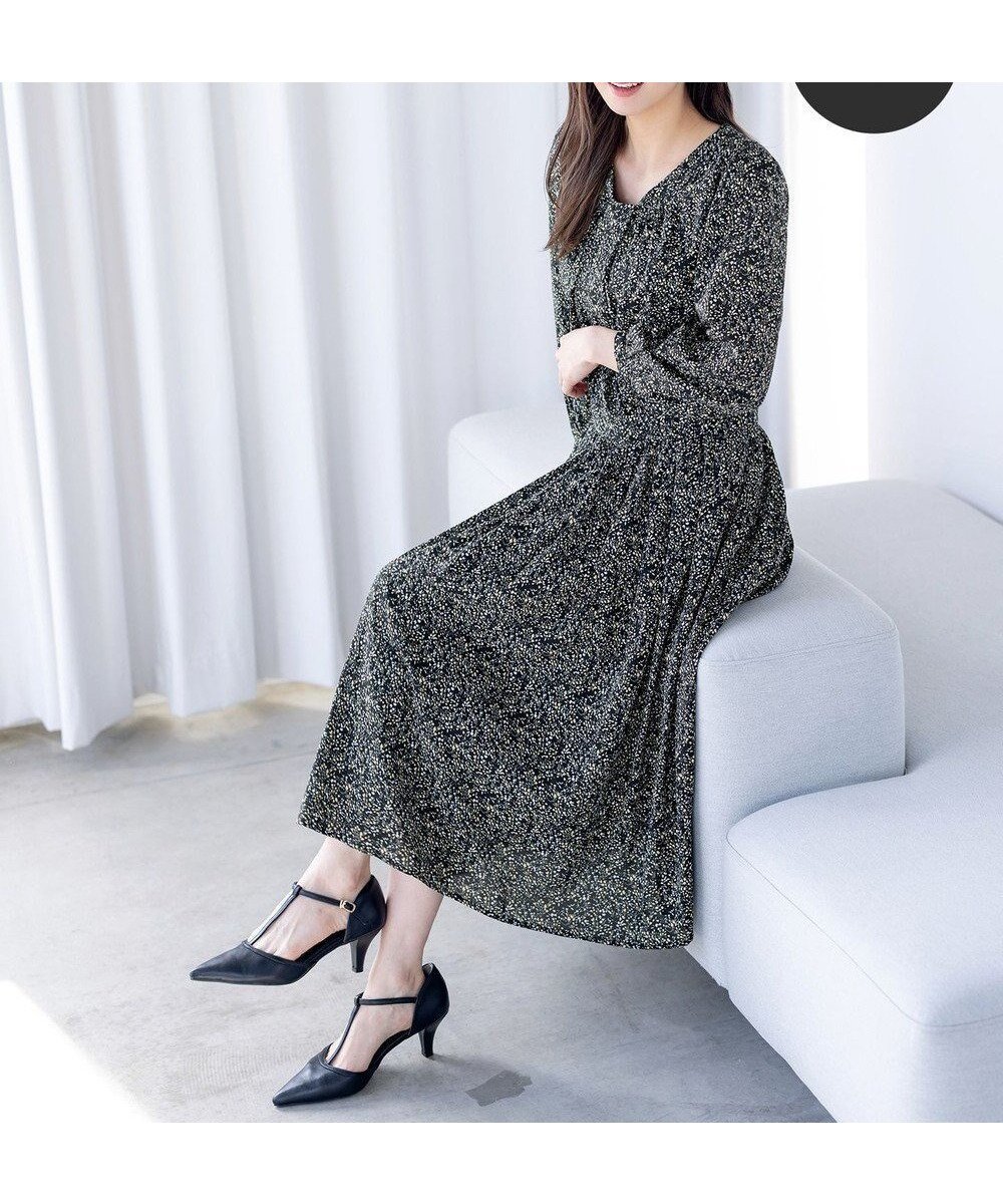 【ティアクラッセ/Tiaclasse】の【新色追加・洗える】シフォンギャザーワンピース インテリア・キッズ・メンズ・レディースファッション・服の通販 founy(ファニー) ファッション Fashion レディースファッション Fashion for Women ワンピース Dresses シフォン Chiffon, Lightweight Fabric チュニック Tunic, Long Top ポケット Pocket, Pocket Detail ミドル Middle Length, Mid Height エレガント 上品 Elegant 再入荷 Restock / Back in Stock 夏 Summer 新作・新入荷 New Arrivals / New In 春 Spring S/S・春夏 SS, Spring/Summer, Warm Season 洗える Machine Washable ブラックフラワー|ID: prp329100004643678 ipo3291000000034505288