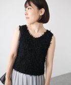 【グリーンパークス/Green Parks】の・swing by 2wayチュールヤーンベスト Black|ID: prp329100004643798 ipo3291000000033502637