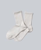 【ホワイトメイルズ/WHITE MAILS】のPAPER WIDE RIB CREW SOCKS ソックス ライトグレー|ID: prp329100004643826 ipo3291000000033503022