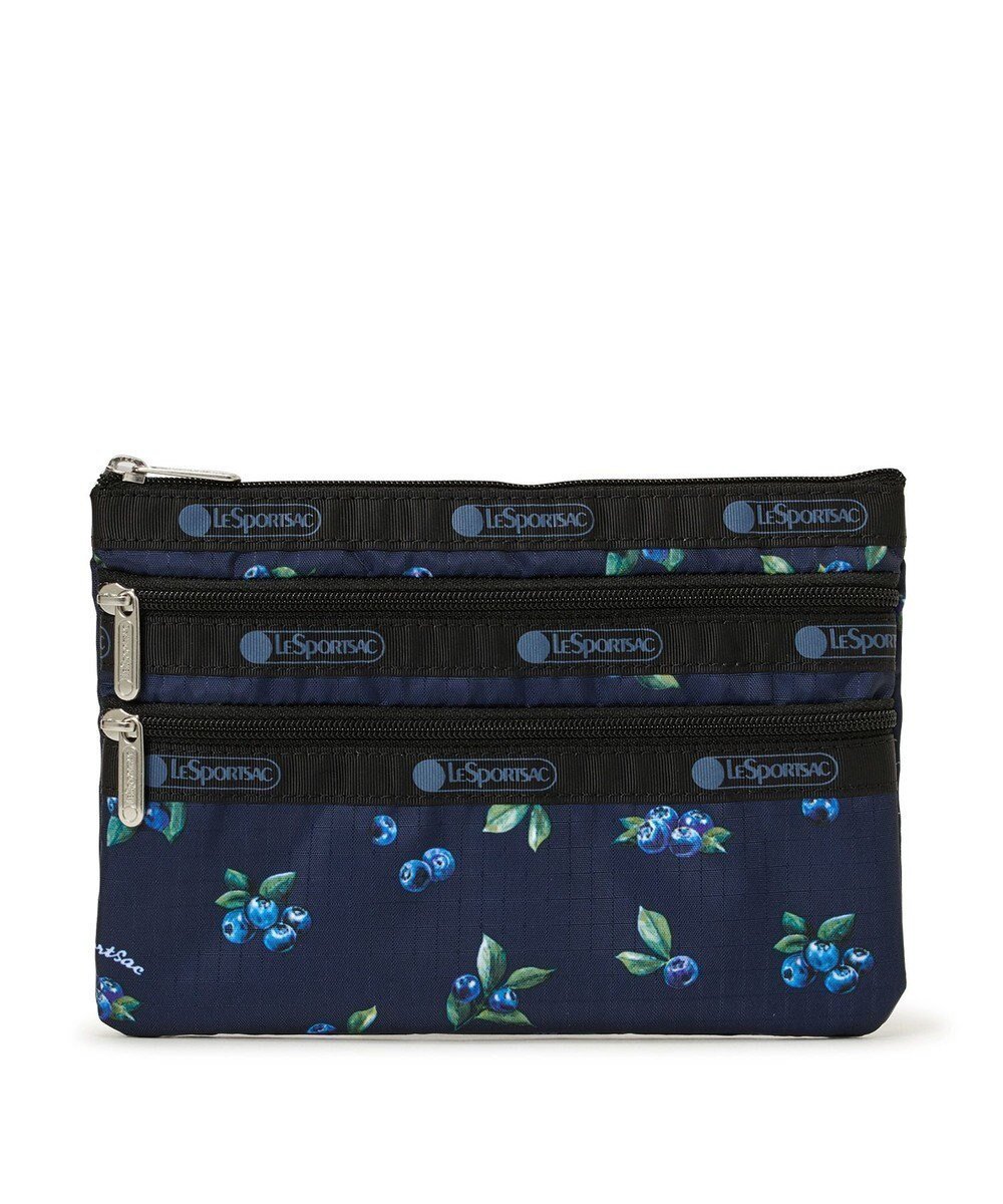 【レスポートサック/LeSportsac】の3ZIP COSMETIC/ベリーベリー 人気、トレンドファッション・服の通販 founy(ファニー) 　ファッション　Fashion　レディースファッション　Fashion for Women　ミニ財布・二つ折り財布　Wallets & Card Cases　ポーチ&ミニバッグ　Pouches & Mini Bags　新作・新入荷　New Arrivals / New In　スリム　Slim, Slim Fit　フラット　Flat, Flat Shoes　プリント　Print, Printed Pattern　ポケット　Pocket, Pocket Detail　ポーチ　Pouch, Small Case　旅行　Travel　財布　Wallet, Purse　 other-1|ID: prp329100004643834 ipo3291000000033503272