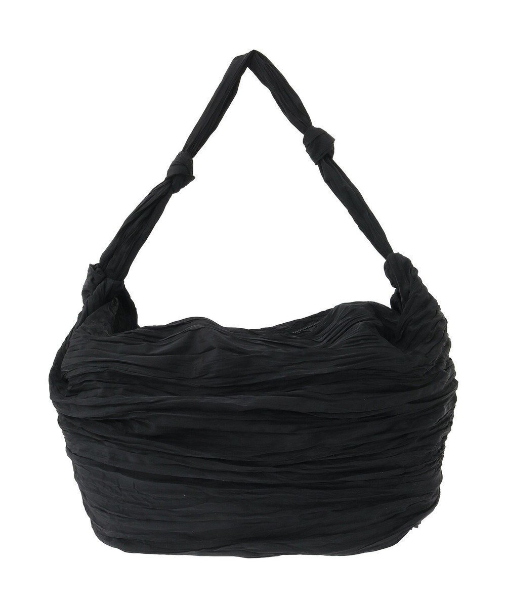 【グリーンパークス/Green Parks】の・QUON ワイドプリーツショルダーバッグ インテリア・キッズ・メンズ・レディースファッション・服の通販 founy(ファニー) ファッション Fashion レディースファッション Fashion for Women バッグ Bags トレンド Trend, Trending Now フォルム Silhouette, Form プリーツ Pleats, Pleated ワイド Wide, Wide Fit 軽量 Lightweight, Ultra Light Black|ID: prp329100004643843 ipo3291000000033503340
