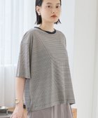 【アメリカンホリック/AMERICAN HOLIC】のシアーレトロボーダー半袖プルオーバー Mocha|ID: prp329100004643845 ipo3291000000035466495