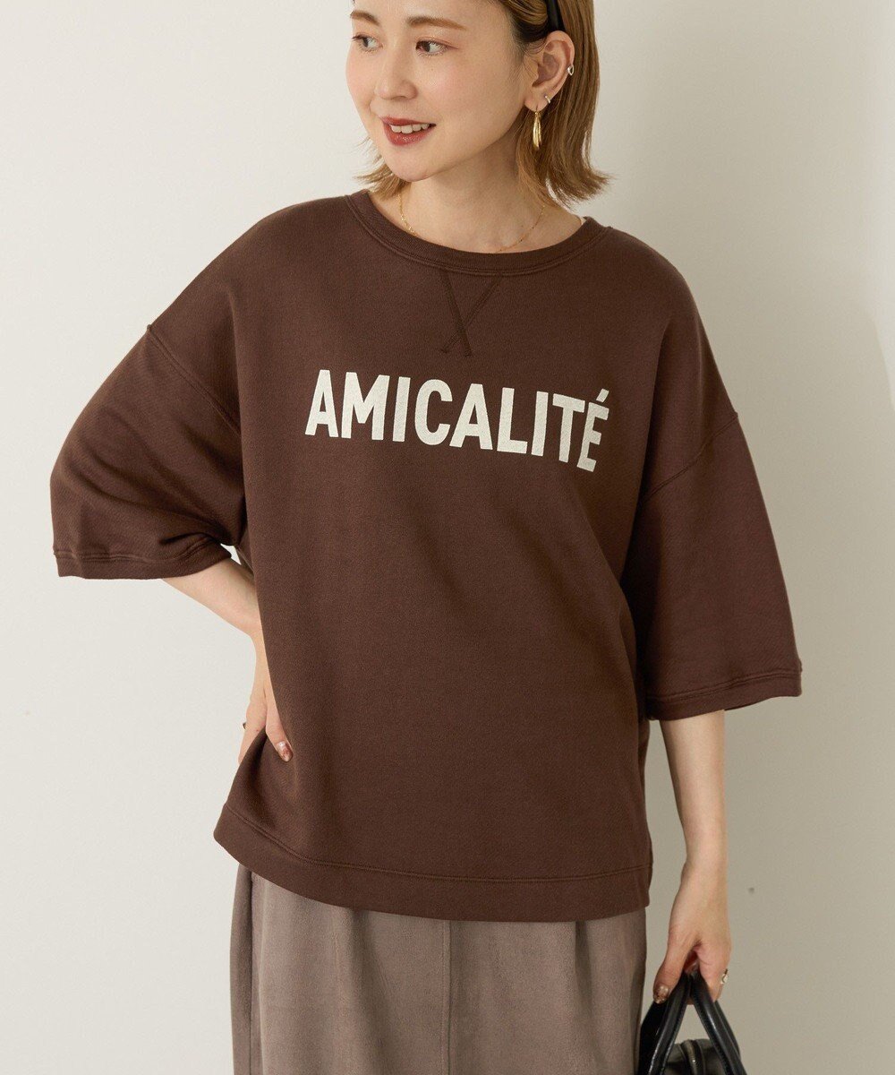 【アメリカンホリック/AMERICAN HOLIC】のアソートロゴルーズドルマンプルオーバー インテリア・キッズ・メンズ・レディースファッション・服の通販 founy(ファニー) 　ファッション　Fashion　レディースファッション　Fashion for Women　トップス・カットソー　Cut & Sew Tops　レディースパーカー・カジュアルフーディー　Casual Hoodies & Sweatshirts　カジュアルプルオーバー・ニットトップス　Pullovers & Knit Tops / Casual Pullovers　スウェット・クルーネックトップス　Sweatshirts & Crewnecks / Relaxed Fit Sweat Tops　クラシカル　Classical, Vintage-Inspired　シアー　Sheer, See-Through　スウェット / スエット　Sweatshirt, Sweatwear　プリント　Print, Printed Pattern　ボトム　Bottoms, Lower Wear　ポケット　Pocket, Pocket Detail　ラバー　Rubber, Rubber Sole　ワイド　Wide, Wide Fit　夏　Summer　春　Spring　S/S・春夏　SS, Spring/Summer, Warm Season　Brown|ID: prp329100004643846 ipo3291000000033503380