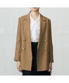 【自由区/JIYU-KU】の【洗える】シルクネップツイード ジャケット ダークキャメル|ID: prp329100004643851 ipo3291000000033503409