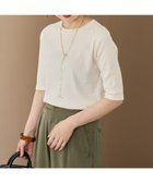 【アメリカンホリック/AMERICAN HOLIC】のリブ5分袖プルオーバー Ivory|ID: prp329100004643857 ipo3291000000035826907