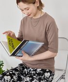 【アメリカンホリック/AMERICAN HOLIC】のリブ5分袖プルオーバー Mocha|ID: prp329100004643857 ipo3291000000035826909