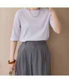 【アメリカンホリック/AMERICAN HOLIC】のリブ5分袖プルオーバー Lavender|ID: prp329100004643857 ipo3291000000035826915