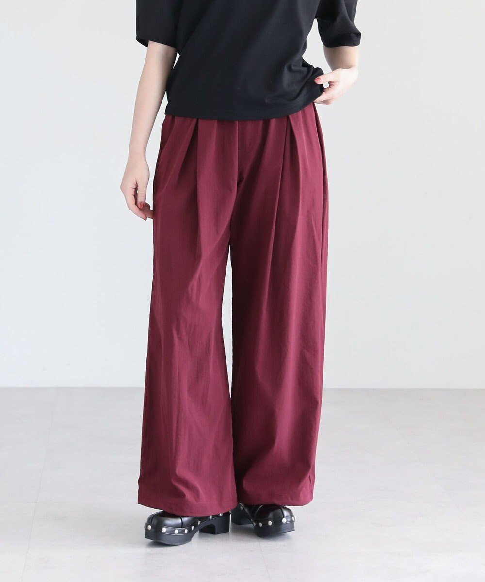 【グリーンパークス/Green Parks】の・SUGAR SPOON カーブタックパンツⅡ インテリア・キッズ・メンズ・レディースファッション・服の通販 founy(ファニー) 　ファッション　Fashion　レディースファッション　Fashion for Women　パンツ　Pants & Trousers　おすすめ　Recommended / Our Picks　フォルム　Silhouette, Form　ポケット　Pocket, Pocket Detail　ワイド　Wide, Wide Fit　ワーク　Workwear, Utility Style　A/W・秋冬　Autumn/Winter　Bordeaux|ID: prp329100004643868 ipo3291000000033539925