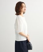【グリーンパークス/Green Parks】の・ELENCARE DUE バックZIPハイブリットT 人気、トレンドファッション・服の通販 founy(ファニー) ファッション Fashion レディースファッション Fashion for Women トップス・カットソー Cut & Sew Tops シャツ・ブラウス・オフィスカジュアル Elegant Blouses & Button-Ups ロングTシャツ・Tシャツ Longline T-Shirts & Tees カットソー・ベーシックTシャツ Cut-and-Sewn Tops / Stretch Tees & Basics カットソー Cut and Sewn Top コンシャス Conscious, Bodycon スリーブ Sleeve, Long Sleeve / Short Sleeve フェミニン Feminine, Girly ポケット Pocket, Pocket Detail ラップ Wrap, Wrap Design エレガント 上品 Elegant A/W・秋冬 Autumn/Winter thumbnail Off White|ID: prp329100004643880 ipo3291000000034232428