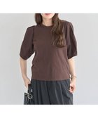 【グリーンパークス/Green Parks】の・ELENCARE DUE バックZIPハイブリットT 人気、トレンドファッション・服の通販 founy(ファニー) ファッション Fashion レディースファッション Fashion for Women トップス・カットソー Cut & Sew Tops シャツ・ブラウス・オフィスカジュアル Elegant Blouses & Button-Ups ロングTシャツ・Tシャツ Longline T-Shirts & Tees カットソー・ベーシックTシャツ Cut-and-Sewn Tops / Stretch Tees & Basics カットソー Cut and Sewn Top コンシャス Conscious, Bodycon スリーブ Sleeve, Long Sleeve / Short Sleeve フェミニン Feminine, Girly ポケット Pocket, Pocket Detail ラップ Wrap, Wrap Design エレガント 上品 Elegant A/W・秋冬 Autumn/Winter thumbnail Brown|ID: prp329100004643880 ipo3291000000034232433