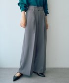 【イェッカ ヴェッカ/YECCA VECCA】の【UVカット/接触冷感/洗える】ベルト付きイージーケアワイドパンツ Gray|ID: prp329100004643889 ipo3291000000035713395