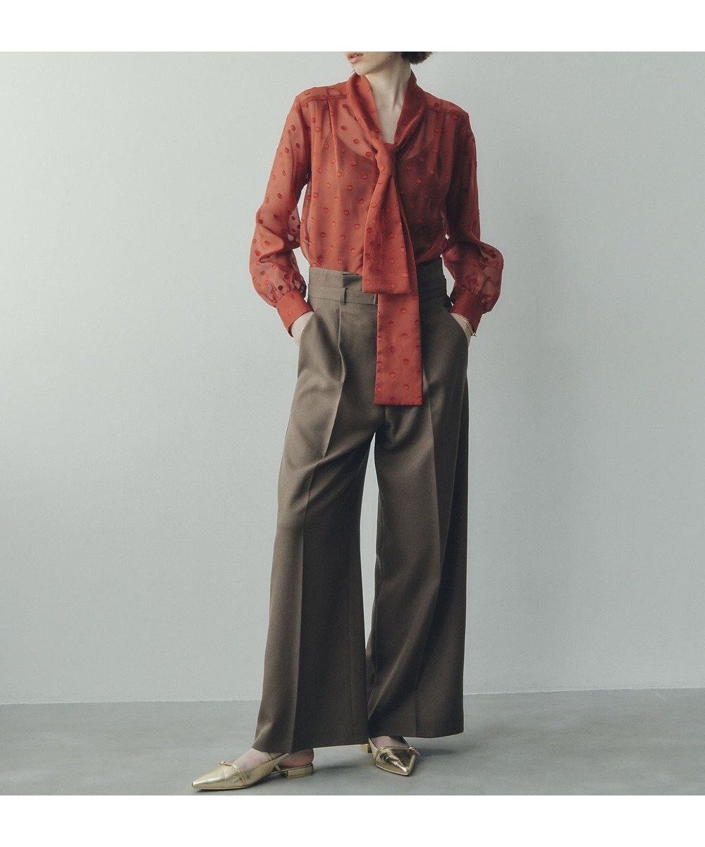 【イェッカ ヴェッカ/YECCA VECCA】の【UVカット/接触冷感/洗える】ベルト付きイージーケアワイドパンツ インテリア・キッズ・メンズ・レディースファッション・服の通販 founy(ファニー) 　ファッション　Fashion　レディースファッション　Fashion for Women　パンツ　Pants & Trousers　ベルト&ウエストマーク　Belts & Waist Accessories　おすすめ　Recommended / Our Picks　フロント　Front, Front Design　ポケット　Pocket, Pocket Detail　ワイド　Wide, Wide Fit　洗える　Machine Washable　A/W・秋冬　Autumn/Winter　Dark Beige|ID: prp329100004643889 ipo3291000000035713397