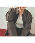 【エニィ スィス/any SiS】の【UVカット・アンチピリング・洗える】ウーステッドエステル シャツ モカグレー|ID: prp329100004643925 ipo3291000000033690206