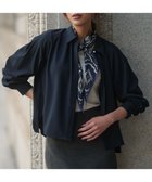 【エニィ スィス/any SiS】の【UVカット・アンチピリング・洗える】ウーステッドエステル シャツ ネイビー|ID: prp329100004643925 ipo3291000000033929957