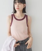 【アメリカンホリック/AMERICAN HOLIC】のアソートテレコタンクトップ Salmon Pink|ID: prp329100004643950 ipo3291000000033504096
