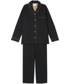 【ウンナナクール/une nana cool】の【綿混】天竺パジャマ MADE WITH LIBERTY FABRIC 人気、トレンドファッション・服の通販 founy(ファニー) ファッション Fashion レディースファッション Fashion for Women 長袖 Long Sleeve, Full Sleeve パイピング Piping, Trim Design パジャマ Pajamas, Sleepwear プリント Print, Printed Pattern ボトム Bottoms, Lower Wear ポケット Pocket, Pocket Detail リラックス Relax, Relaxed Fit おすすめ Recommended / Our Picks thumbnail ブラック|ID: prp329100004643989 ipo3291000000033504261