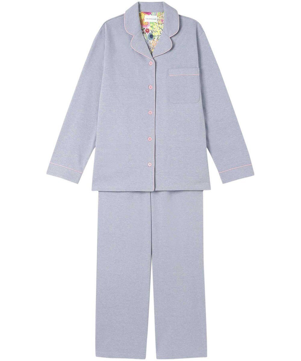 【ウンナナクール/une nana cool】の【綿混】天竺パジャマ MADE WITH LIBERTY FABRIC インテリア・キッズ・メンズ・レディースファッション・服の通販 founy(ファニー) ファッション Fashion レディースファッション Fashion for Women 長袖 Long Sleeve, Full Sleeve パイピング Piping, Trim Design パジャマ Pajamas, Sleepwear プリント Print, Printed Pattern ボトム Bottoms, Lower Wear ポケット Pocket, Pocket Detail リラックス Relax, Relaxed Fit おすすめ Recommended / Our Picks ブルー|ID: prp329100004643989 ipo3291000000033504264