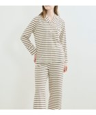 【ウンナナクール/une nana cool】の【綿100%】コットンボーダーパジャマ MADE WITH LIBERTY FABRIC 人気、トレンドファッション・服の通販 founy(ファニー) ファッション Fashion レディースファッション Fashion for Women なめらか Smooth, Silky Texture 長袖 Long Sleeve, Full Sleeve パイピング Piping, Trim Design パジャマ Pajamas, Sleepwear プリント Print, Printed Pattern ボトム Bottoms, Lower Wear ポケット Pocket, Pocket Detail リラックス Relax, Relaxed Fit おすすめ Recommended / Our Picks thumbnail ブラウン|ID: prp329100004643994 ipo3291000000033504297