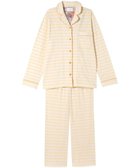 【ウンナナクール/une nana cool】の【綿100%】コットンボーダーパジャマ MADE WITH LIBERTY FABRIC 人気、トレンドファッション・服の通販 founy(ファニー) ファッション Fashion レディースファッション Fashion for Women なめらか Smooth, Silky Texture 長袖 Long Sleeve, Full Sleeve パイピング Piping, Trim Design パジャマ Pajamas, Sleepwear プリント Print, Printed Pattern ボトム Bottoms, Lower Wear ポケット Pocket, Pocket Detail リラックス Relax, Relaxed Fit おすすめ Recommended / Our Picks thumbnail イエロー|ID: prp329100004643994 ipo3291000000033504304