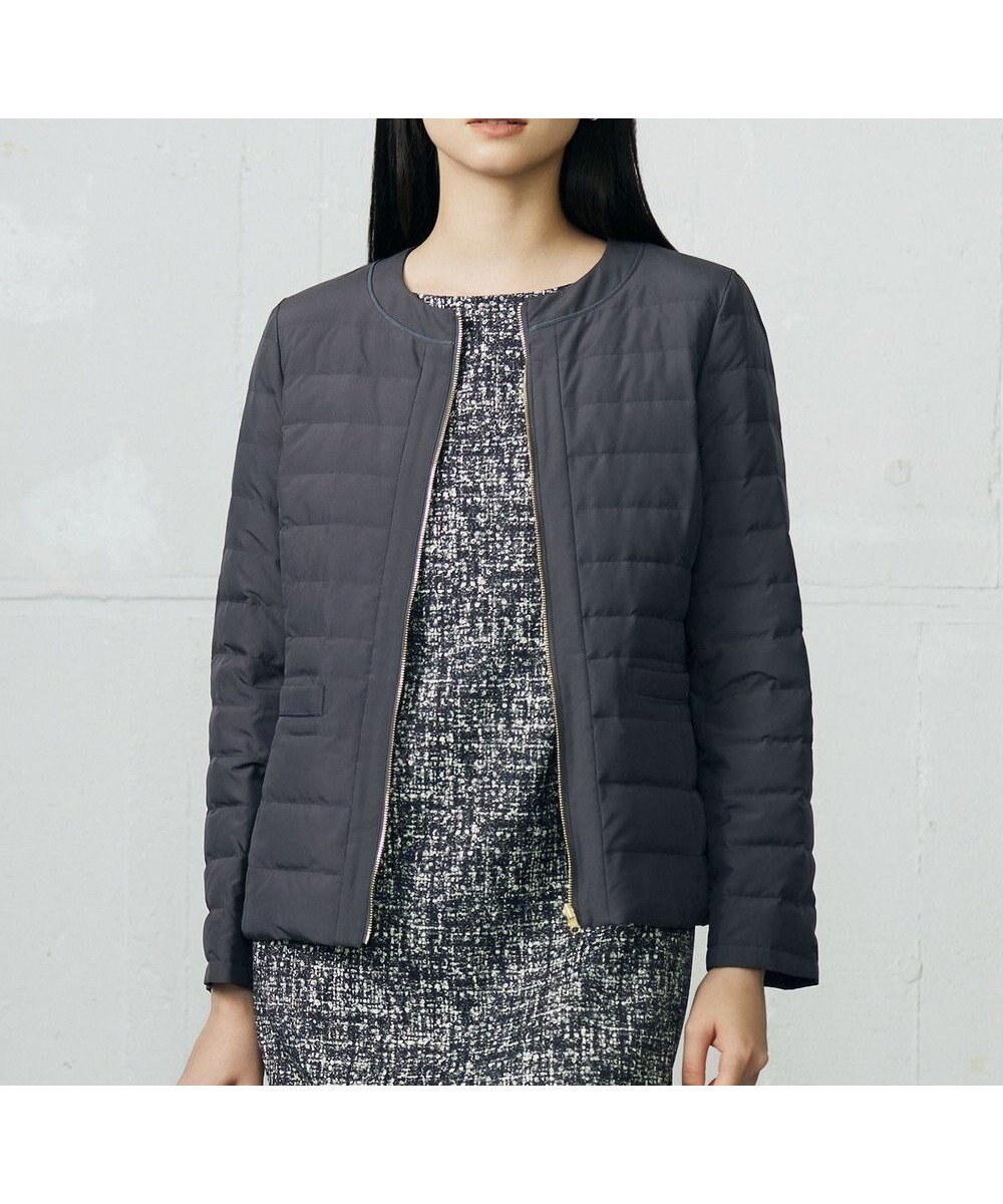 【自由区/JIYU-KU】の【洗える】ライトダウンリバーシブルノーカラー ジャケット 人気、トレンドファッション・服の通販 founy(ファニー) 　ファッション　Fashion　レディースファッション　Fashion for Women　アウター　Coat / Outerwear Collection　コート・ロングコート・ピーコート　Long Coats, Peacoats & More　レディースジャケット・軽アウター　Jackets　ノーカラージャケット / シンプル上品コーデ　Collarless Jackets　インナー　Innerwear　洗える　Machine Washable　コンパクト　Compact, Small Size　ジャケット　Jacket, Outerwear　タフタ　Taffeta, Structured Fabric　ダウン　Down, Puffer　定番　Standard, Basic Item　人気　Popular, Best Seller　パッチ　Patch, Appliqué　フェザー　Feather, Feather Detail　ポケット　Pocket, Pocket Detail　リバーシブル　Reversible, Two-Sided　A/W・秋冬　Autumn/Winter　新作・新入荷　New Arrivals / New In　エレガント 上品　Elegant　 other-1|ID: prp329100004644013 ipo3291000000033504408