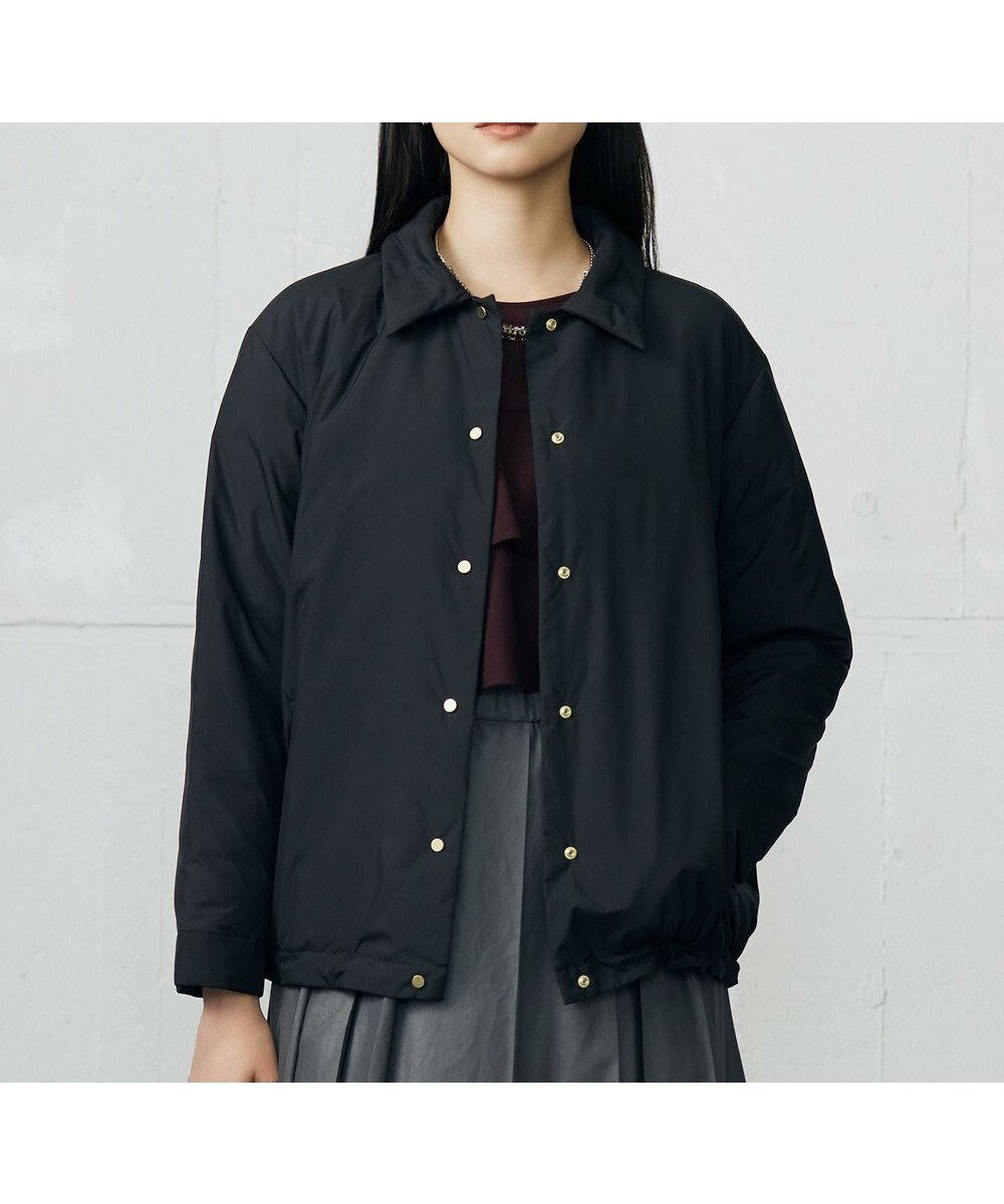 【自由区/JIYU-KU】の【洗える】ライトダウンコーチ ジャケット 人気、トレンドファッション・服の通販 founy(ファニー) 　ファッション　Fashion　レディースファッション　Fashion for Women　アウター　Coat / Outerwear Collection　コート・ロングコート・ピーコート　Long Coats, Peacoats & More　レディースジャケット・軽アウター　Jackets　新作・新入荷　New Arrivals / New In　おすすめ　Recommended / Our Picks　ジャケット　Jacket, Outerwear　タフタ　Taffeta, Structured Fabric　ダウン　Down, Puffer　ドット　Polka Dot, Dot Pattern　ドロップ　Drop Shoulder, Dropped Style　フェザー　Feather, Feather Detail　フロント　Front, Front Design　エレガント 上品　Elegant　洗える　Machine Washable　A/W・秋冬　Autumn/Winter　 other-1|ID: prp329100004644018 ipo3291000000033504430