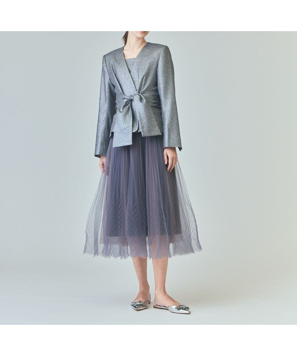 【グレース コンチネンタル/GRACE CONTINENTAL】のラメWOOLボウジャケット 人気、トレンドファッション・服の通販 founy(ファニー) 　ファッション　Fashion　レディースファッション　Fashion for Women　アウター　Coat / Outerwear Collection　レディースジャケット・軽アウター　Jackets　ノーカラージャケット / シンプル上品コーデ　Collarless Jackets　おすすめ　Recommended / Our Picks　イタリア　Italy　インナー　Innerwear　ジャケット　Jacket, Outerwear　スマート　Smart, Elegant　セットアップ　Set-Up, Coordinated Outfit　ドレス　Dress, One-Piece　フェミニン　Feminine, Girly　フロント　Front, Front Design　夏　Summer　S/S・春夏　SS, Spring/Summer, Warm Season　A/W・秋冬　Autumn/Winter　 other-1|ID: prp329100004644495 ipo3291000000033511048