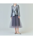 【グレース コンチネンタル/GRACE CONTINENTAL】のラメWOOLボウジャケット グレー|ID: prp329100004644495 ipo3291000000033511049