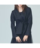 【グレース コンチネンタル/GRACE CONTINENTAL】のラメWOOLボウジャケット ブラック|ID: prp329100004644495 ipo3291000000033511050