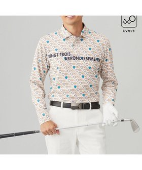 【23区 ゴルフ/23区GOLF / MEN】の【MEN】【吸水速乾/UVカット】エンブレム柄ポロシャツ 人気、トレンドファッション・服の通販 founy(ファニー) ファッション Fashion メンズファッション Fashion for Men トップス・カットソー Cut & Sew Tops メンズシャツ Shirts ポロシャツ / きれいめカジュアルスタイル Polo Shirts ストレッチ Stretch, Stretchy Fabric ビビッド Vivid, Bright Tone ボトム Bottoms, Lower Wear ポロシャツ Polo Shirt, Collared Tee 吸水 Absorbent, Quick-Dry A/W・秋冬 Autumn/Winter 長袖 Long Sleeve, Full Sleeve |ID:prp329100004644589