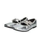 【ブリジット バーキン/Bridget Birkin】の【PARADIS COULEUR】ビジューバックルダブルストラップバレエ 人気、トレンドファッション・服の通販 founy(ファニー) ファッション Fashion レディースファッション Fashion for Women バッグ Bags 新作・新入荷 New Arrivals / New In クッション Cushion, Throw Pillow シューズ Shoes, Footwear スクエア Square, Square Shape バレエ Ballet, Ballet Style フィット Fit, Slim Fit フェミニン Feminine, Girly 軽量 Lightweight, Ultra Light thumbnail シルバー|ID: prp329100004644712 ipo3291000000033516542