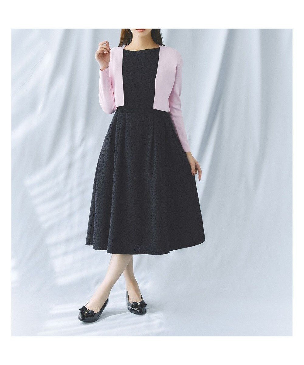 【トッカ/TOCCA】の【WEB限定カラーあり・00サイズあり・洗える・消臭】MEMORY OF LACE ドレス インテリア・キッズ・メンズ・レディースファッション・服の通販 founy(ファニー) 　ファッション　Fashion　レディースファッション　Fashion for Women　ワンピース　Dresses　フォーマル・パーティードレス・結婚式用ドレス　Elegant & Casual Dresses　アクセサリー　Fashion Accessories　オケージョン　Occasion Wear　洗える　Machine Washable　シンプル　Simple, Minimal　ジャケット　Jacket, Outerwear　ドレス　Dress, One-Piece　フィット　Fit, Slim Fit　フェミニン　Feminine, Girly　フレア　Flare, Flared　ラッセル　Raschel, Raschel Lace　レース　Lace, Lace Fabric　A/W・秋冬　Autumn/Winter　S/S・春夏　SS, Spring/Summer, Warm Season　夏　Summer　[WEB限定]ネイビー系7|ID: prp329100004644746 ipo3291000000034084769