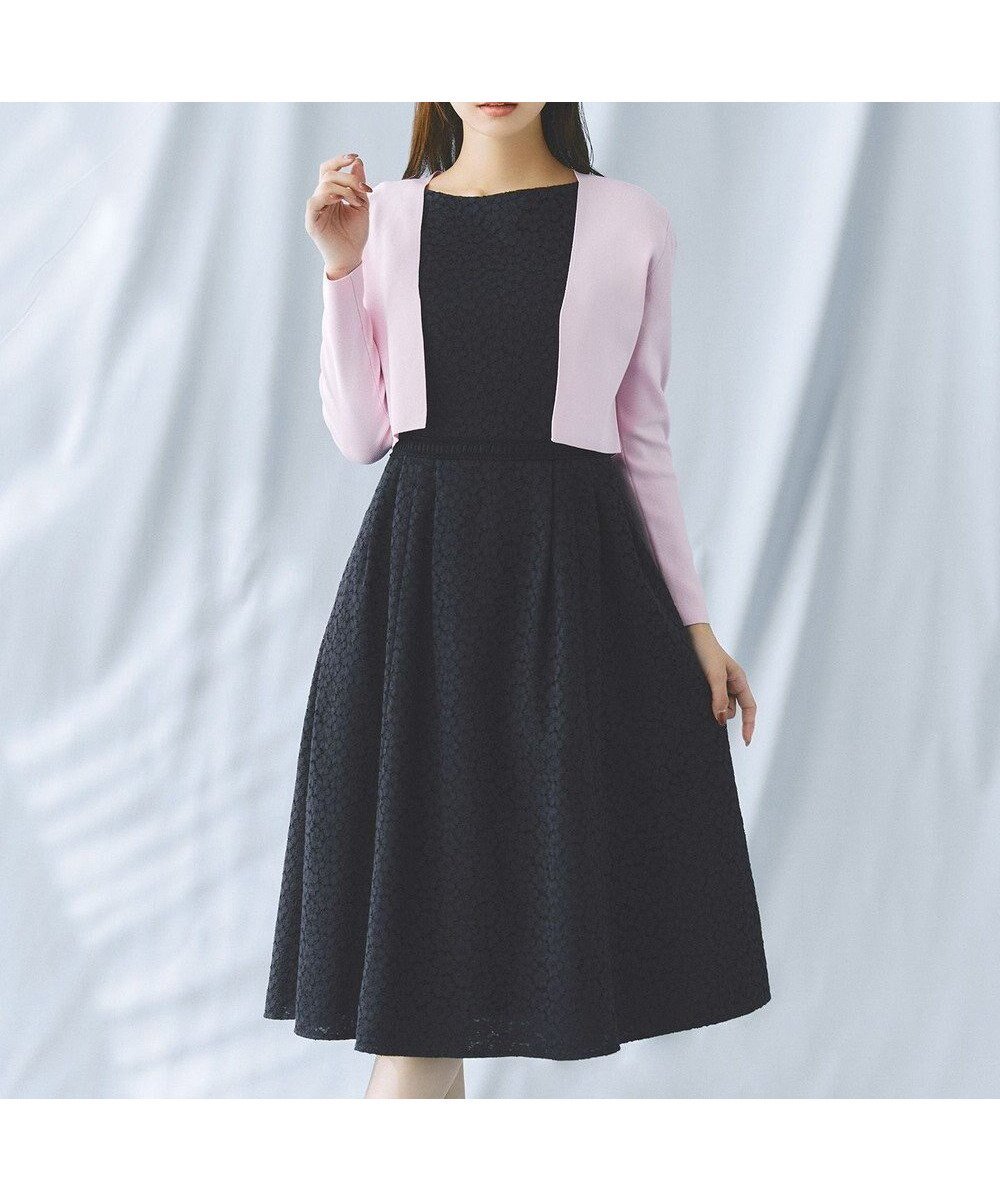 【トッカ/TOCCA】の【WEB限定カラーあり・00サイズあり・洗える・消臭】MEMORY OF LACE ドレス インテリア・キッズ・メンズ・レディースファッション・服の通販 founy(ファニー) 　ファッション　Fashion　レディースファッション　Fashion for Women　ワンピース　Dresses　フォーマル・パーティードレス・結婚式用ドレス　Elegant & Casual Dresses　アクセサリー　Fashion Accessories　オケージョン　Occasion Wear　洗える　Machine Washable　シンプル　Simple, Minimal　ジャケット　Jacket, Outerwear　ドレス　Dress, One-Piece　フィット　Fit, Slim Fit　フェミニン　Feminine, Girly　フレア　Flare, Flared　ラッセル　Raschel, Raschel Lace　レース　Lace, Lace Fabric　A/W・秋冬　Autumn/Winter　S/S・春夏　SS, Spring/Summer, Warm Season　夏　Summer　[WEB限定]ネイビー系7|ID: prp329100004644746 ipo3291000000034467891