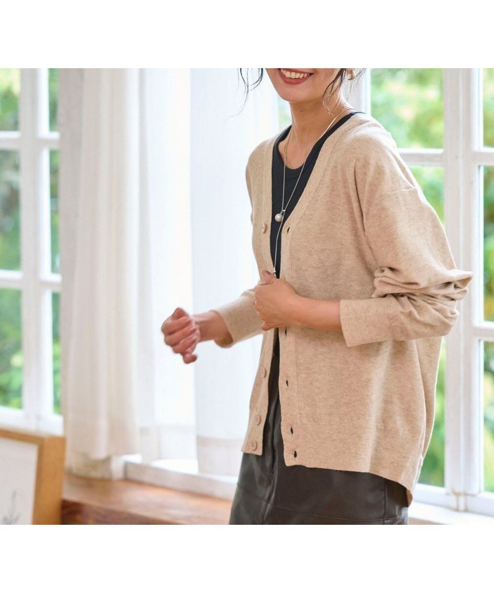 【ウィゴー/WEGO】の【2025年秋冬新作//洗濯可/MLサイズ展開/ユニセックス着用ITEM】ドロップショルダーカーディガン インテリア・キッズ・メンズ・レディースファッション・服の通販 founy(ファニー) 　ファッション　Fashion　レディースファッション　Fashion for Women　トップス・カットソー　Cut & Sew Tops　カーディガン・羽織り　Layered Style Cardigans　カーディガン　Cardigan, Knitwear　ショルダー　Shoulder, Shoulder Strap　シンプル　Simple, Minimal　スマホ　Smartphone, Mobile Device　スラックス　Slacks, Dress Pants　デニム　Denim, Jeans Material　ドロップ　Drop Shoulder, Dropped Style　リラックス　Relax, Relaxed Fit　ロング　Long, Long-Length　A/W・秋冬　Autumn/Winter　ビジネス 仕事 通勤　Business / Work / Commuting　ベージュ|ID: prp329100004644771 ipo3291000000033517158