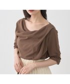 【アースミュージックアンドエコロジー/earth music&ecology】のドレープデザインカットソー 人気、トレンドファッション・服の通販 founy(ファニー) ファッション Fashion レディースファッション Fashion for Women トップス・カットソー Cut & Sew Tops シャツ・ブラウス・オフィスカジュアル Elegant Blouses & Button-Ups ロングTシャツ・Tシャツ Longline T-Shirts & Tees カットソー・ベーシックTシャツ Cut-and-Sewn Tops / Stretch Tees & Basics カットソー Cut and Sewn Top コンパクト Compact, Small Size シャーリング Shirring, Ruched シンプル Simple, Minimal ドレープ Drape, Draping Fabric ポケット Pocket, Pocket Detail A/W・秋冬 Autumn/Winter thumbnail Brown|ID: prp329100004644795 ipo3291000000033517299