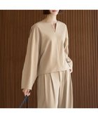 【アンフィーロ 自由区/UNFILO】のマイビューティ キーネックブラウス 人気、トレンドファッション・服の通販 founy(ファニー) ファッション Fashion レディースファッション Fashion for Women トップス・カットソー Cut & Sew Tops シャツ・ブラウス・オフィスカジュアル Elegant Blouses & Button-Ups インナー Innerwear ストレッチ Stretch, Stretchy Fabric スラックス Slacks, Dress Pants タートルネック Turtleneck, High Neck バランス Balance, Style Balance フランス France, French ボトム Bottoms, Lower Wear ロング Long, Long-Length 楽ちん Easy Fit, Comfortable ワイド Wide, Wide Fit A/W・秋冬 Autumn/Winter thumbnail ベージュ|ID: prp329100004644811 ipo3291000000033517442