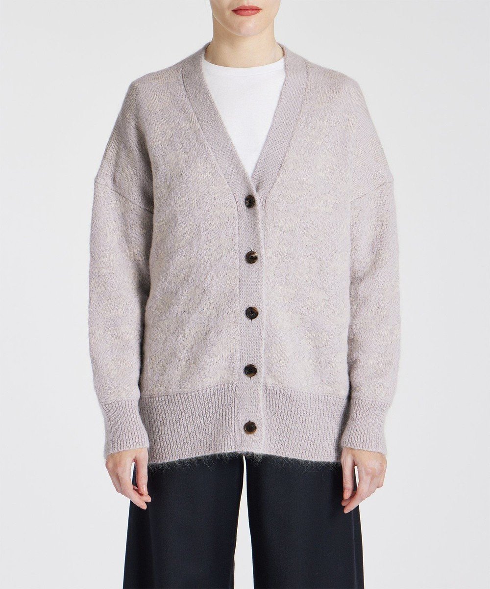 【ポール スミス/Paul Smith】のBig Flower モヘアカーディガン インテリア・キッズ・メンズ・レディースファッション・服の通販 founy(ファニー) 　ファッション　Fashion　レディースファッション　Fashion for Women　トップス・カットソー　Cut & Sew Tops　カーディガン・羽織り　Layered Style Cardigans　カーディガン　Cardigan, Knitwear　ワーク　Workwear, Utility Style　A/W・秋冬　Autumn/Winter　ライトパープル|ID: prp329100004645609 ipo3291000000033528680