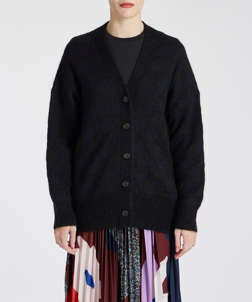 【ポール スミス/Paul Smith】のBig Flower モヘアカーディガン インテリア・キッズ・メンズ・レディースファッション・服の通販 founy(ファニー) 　ファッション　Fashion　レディースファッション　Fashion for Women　トップス・カットソー　Cut & Sew Tops　カーディガン・羽織り　Layered Style Cardigans　カーディガン　Cardigan, Knitwear　ワーク　Workwear, Utility Style　A/W・秋冬　Autumn/Winter　ブラック|ID: prp329100004645609 ipo3291000000033528681
