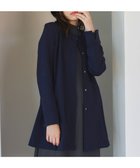 【ティアクラッセ/Tiaclasse】のダンボールフレアコート ネイビー|ID: prp329100004645628 ipo3291000000035664754