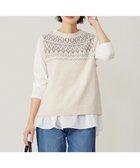 【ジェイ プレス/J.PRESS】の【WEB限定・洗える】FAIR ISLE ニットベスト 【WEB限定】ベージュ系|ID: prp329100004645630 ipo3291000000034310340