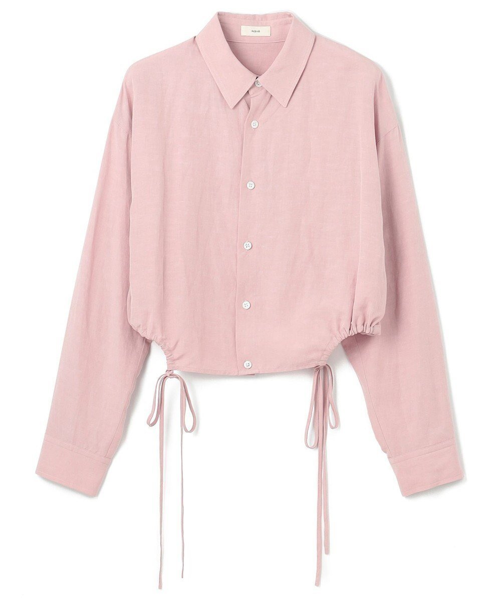 【ネイヴ/NAVE】の【Nave・セットアップ可】ヴィスコースリネン シャツ インテリア・キッズ・メンズ・レディースファッション・服の通販 founy(ファニー) 　ファッション　Fashion　レディースファッション　Fashion for Women　トップス・カットソー　Cut & Sew Tops　シャツ・ブラウス・オフィスカジュアル　Elegant Blouses & Button-Ups　セットアップ　Matching Sets　レディーストップス・ブラウス　Tops & Blouses / Assorted Women's Tops　おすすめ　Recommended / Our Picks　スーツ　Suit, Formalwear　セットアップ　Set-Up, Coordinated Outfit　ドローコード　Drawcord, Drawstring Cord　リネン　Linen, Linen Fabric　夏　Summer　春　Spring　S/S・春夏　SS, Spring/Summer, Warm Season　ピンク系|ID: prp329100004645631 ipo3291000000034221195